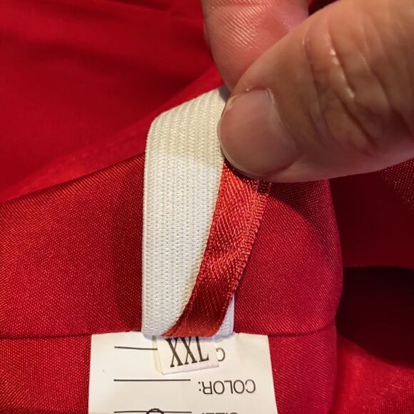 Women’s Burgundy Short Strapless Chiffon Party Prom Dress XXL NWT - Picture 8 of 9